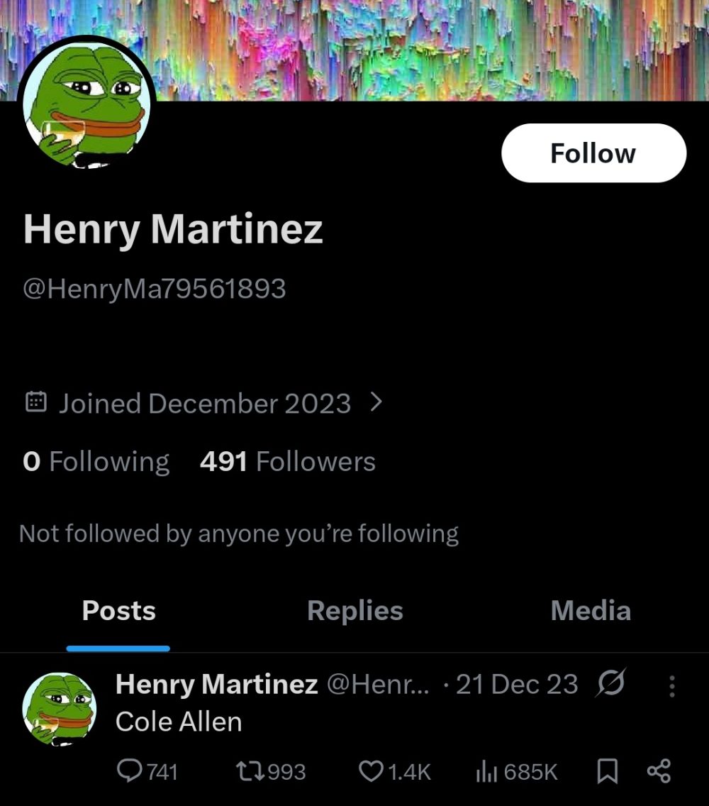 Según el LinkedIn de Cole Tomas Allen (el tirador), hizo prácticas en la NASA en 2014.