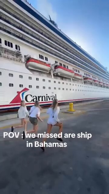 Una familia finge perder un crucero para su vídeo de tiktok.