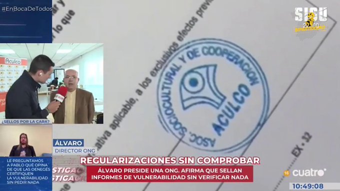 El director de una ONG reconoce que están concediendo el certificado de vulnerabilidad a los inmigrantes ilegales sin verificar nada porque así se lo ha pedido el Ministerio del Interior.