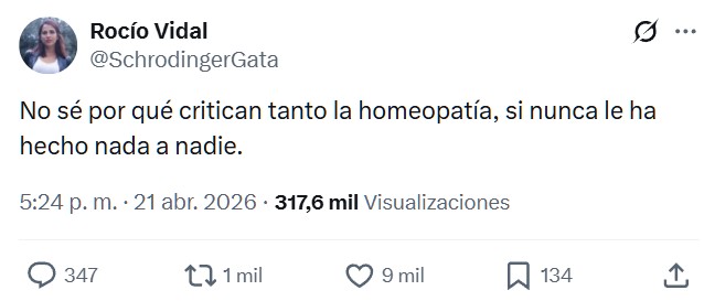 Sanidad: "La eficacia de los productos homeopáticos no supera a la del placebo en ninguna de las patologías analizadas".