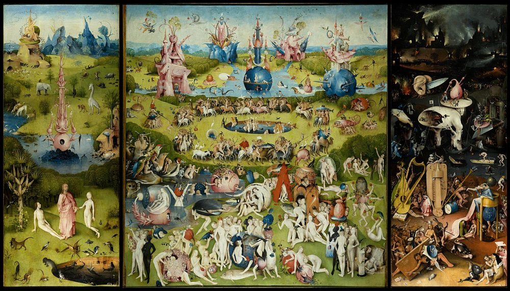 El Jardín de las Delicias (detalle), por Hieroymus Bosch, 1480-1505.
