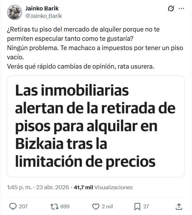 ¿A quién se le ha ido de las manos el tema de la vivienda?