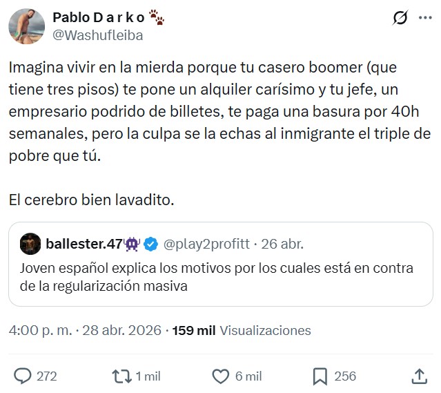 Joven explica los motivos por los cuales está en contra de la regularización masiva