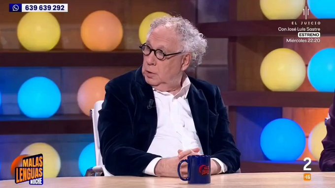 "No es por vosotros, es por el presentador" Ernesto Ekaizer se va del plató porque Cintora no le da la palabra.