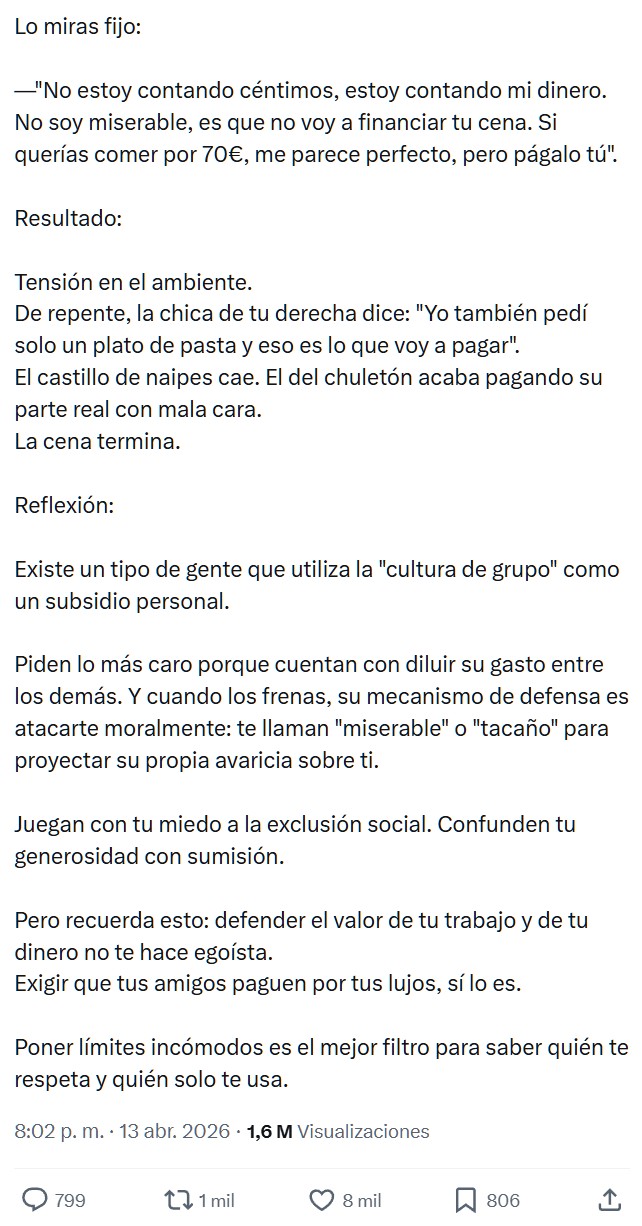 Dime que eres rata sin decirme que eres rata.