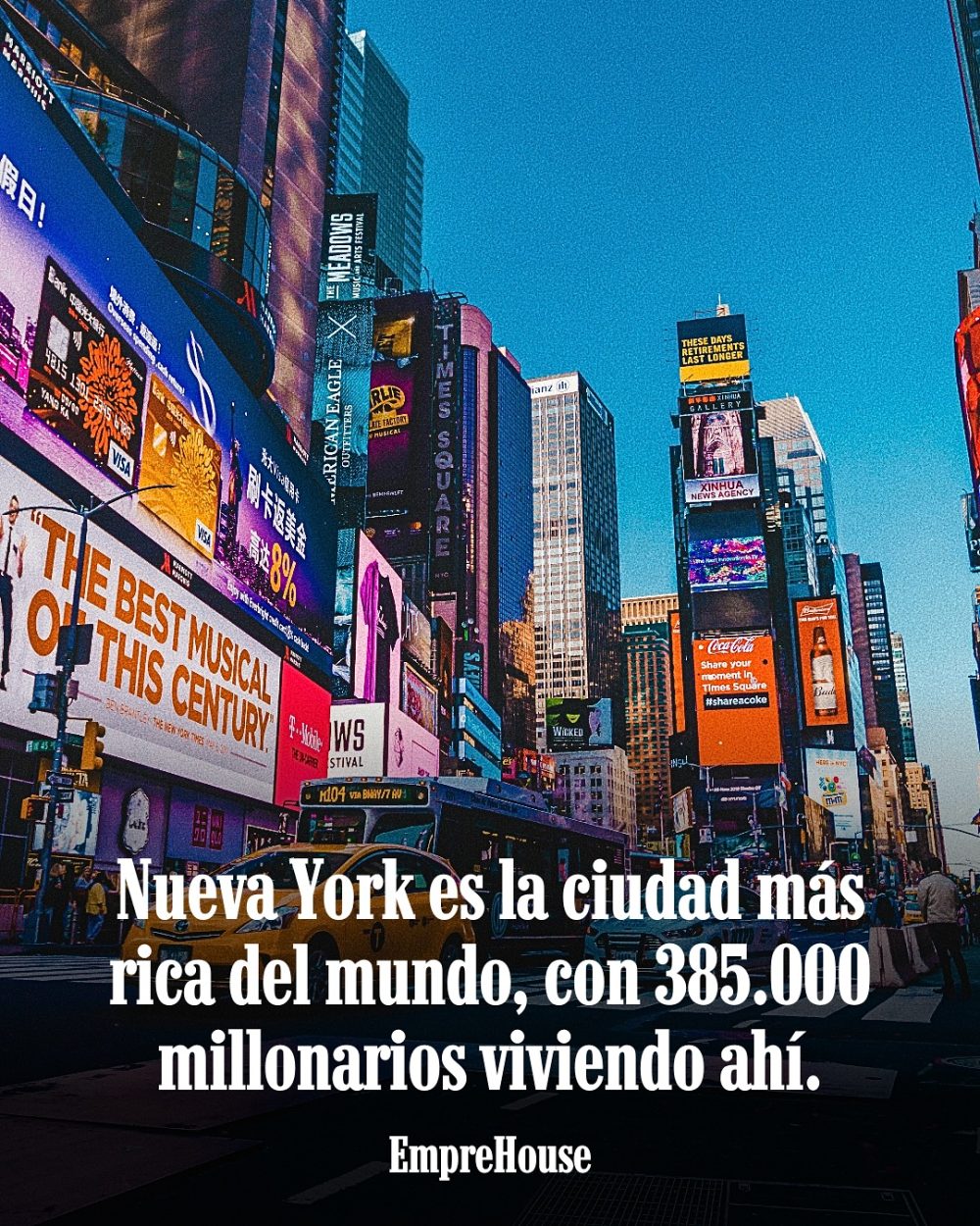 385.000 millonarios viven en Nueva York.