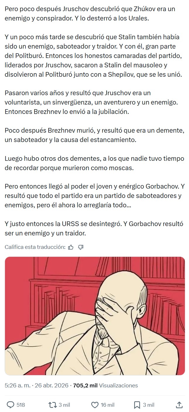 ¡Disidente! ¡Traidor!