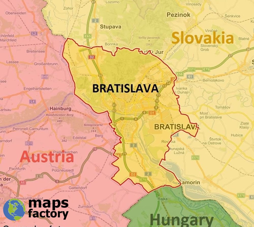 Bratislava: La única capital del mundo que hace frontera con 3 países.