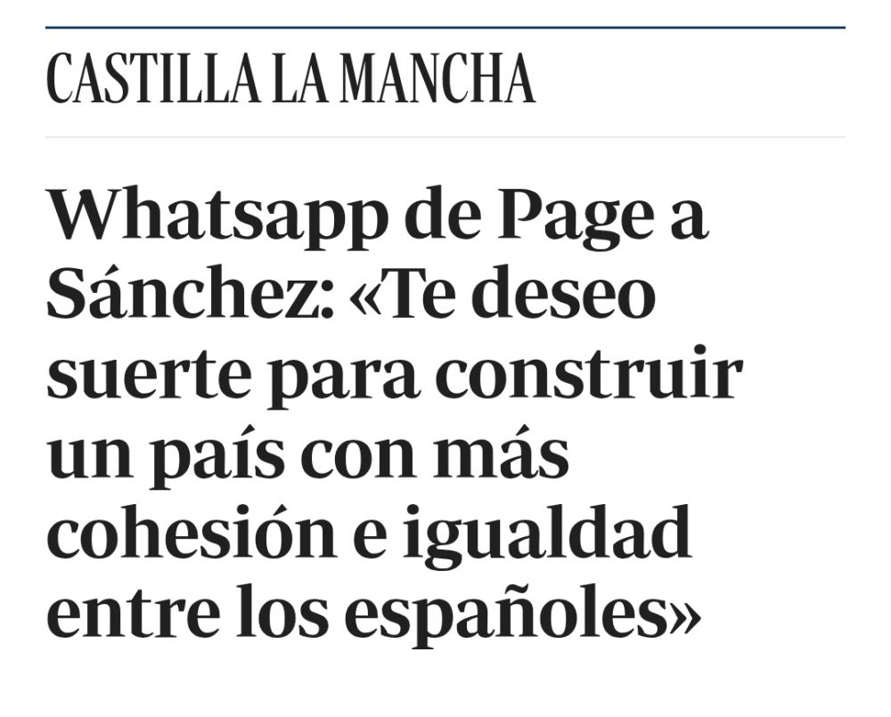 Si hay alguien que me cae aún peor que Pedro Sánchez, ese es García Page.