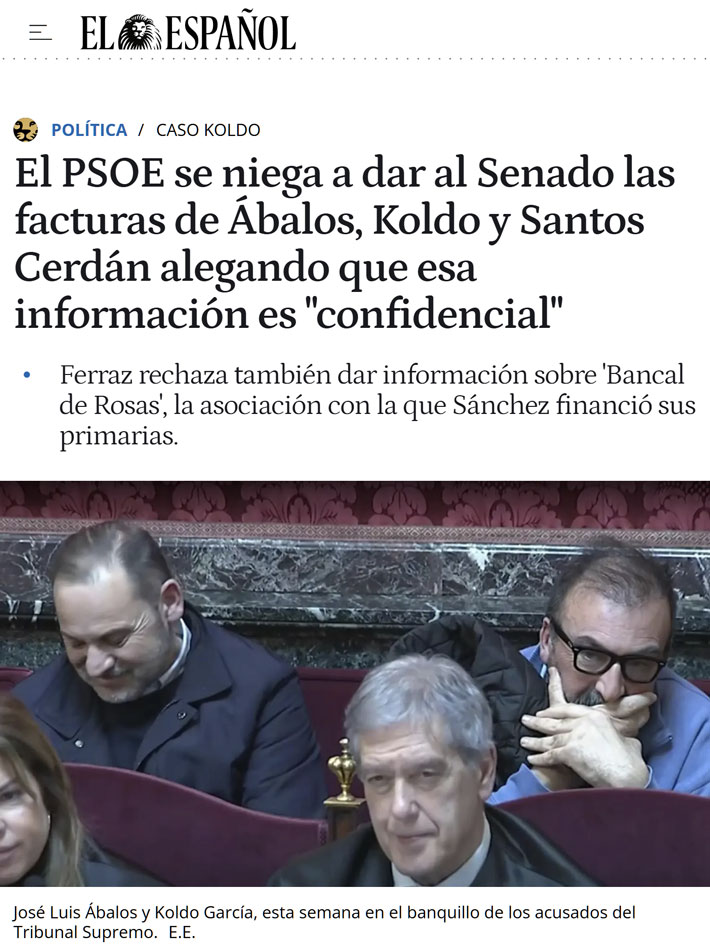 Esta es la curiosa forma que tiene el PSOE de colaborar con la justicia...