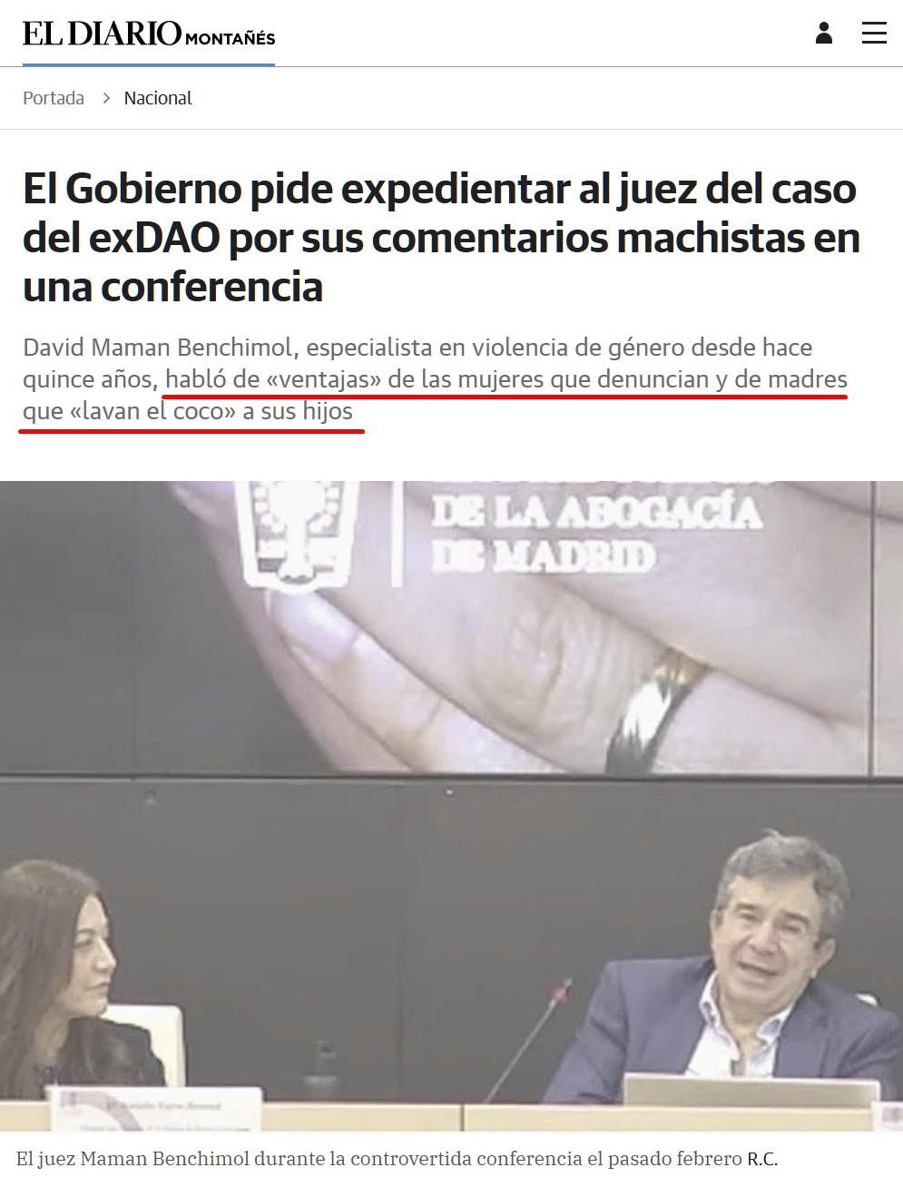 El Gobierno pide que se expediente al juez del caso exDAO por decir cosas 100% sensatas.