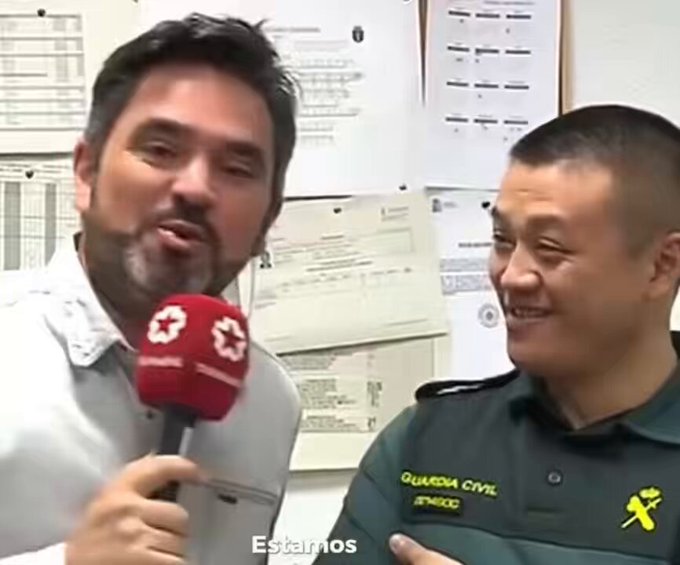 El primer guardia civil chino.