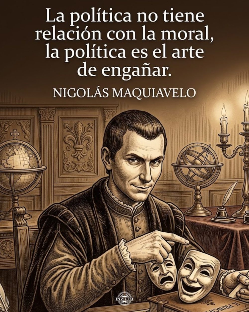 La política no tiene relación con la moral.