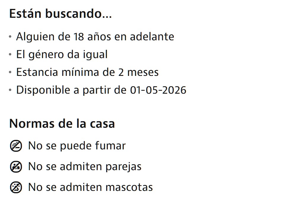 En 2026 puedes alquilar una HABITACIÓN en la calle del Carmen (Sol, Madrid) por el módico precio de 1320€ al mes.