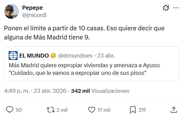 ¿A quién se le ha ido de las manos el tema de la vivienda?