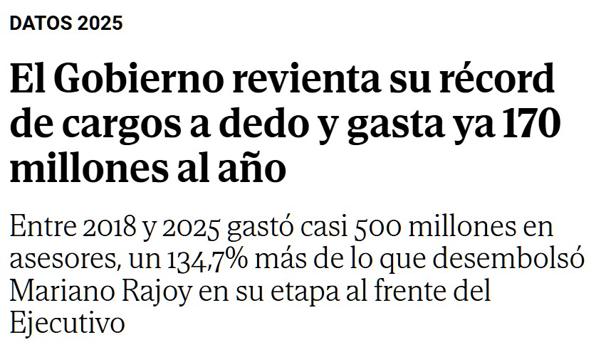Perro es un maestro en la contratación a dedo de gente que cobra un pastón.