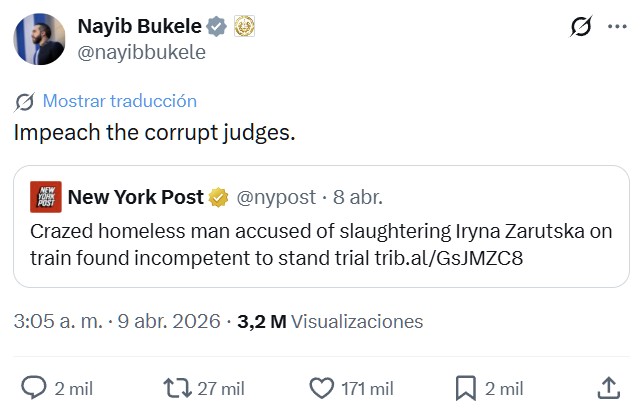 Sos inimputable, hermano.