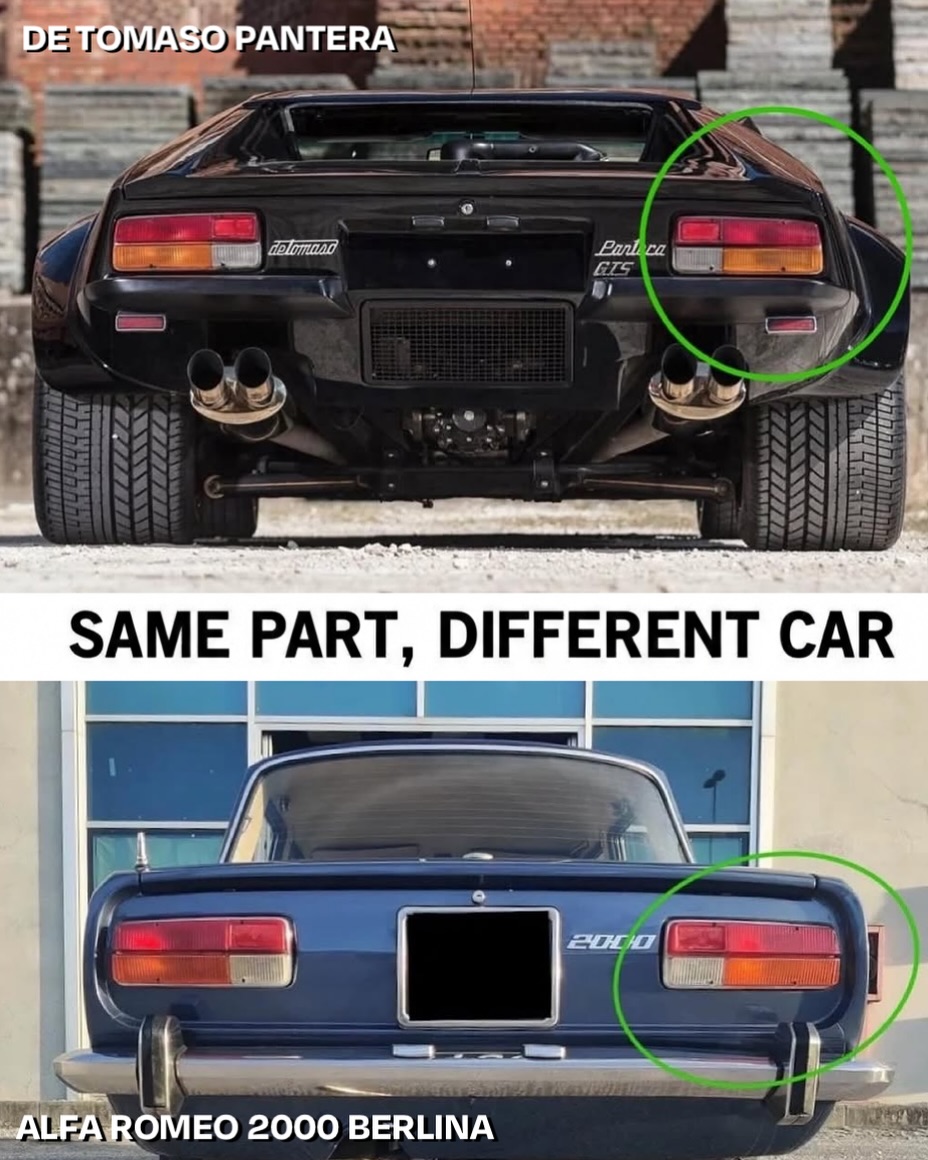 Misma pieza, diferente coche.