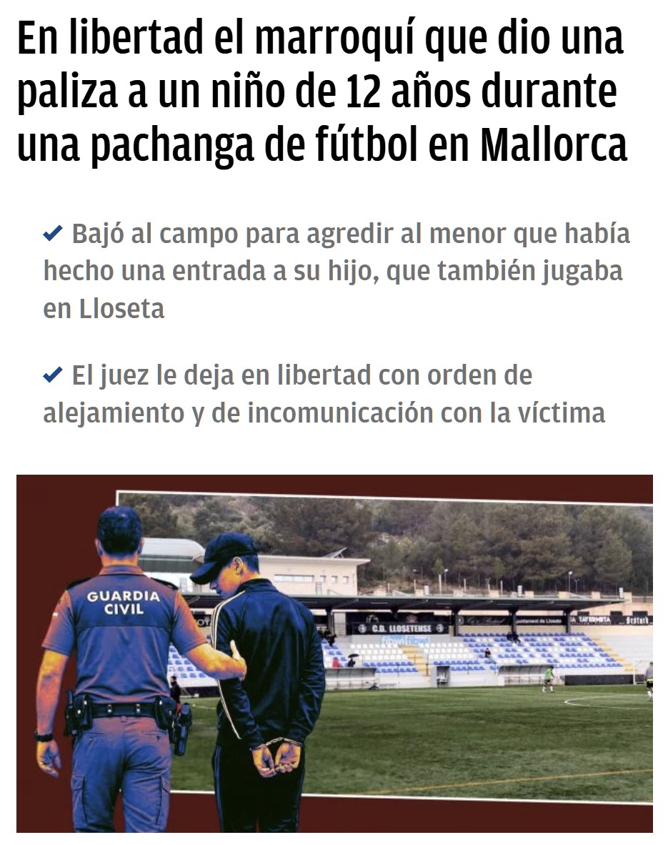 Ah, que tiene una orden de alejamiento... me quedo más tranquilo (no).