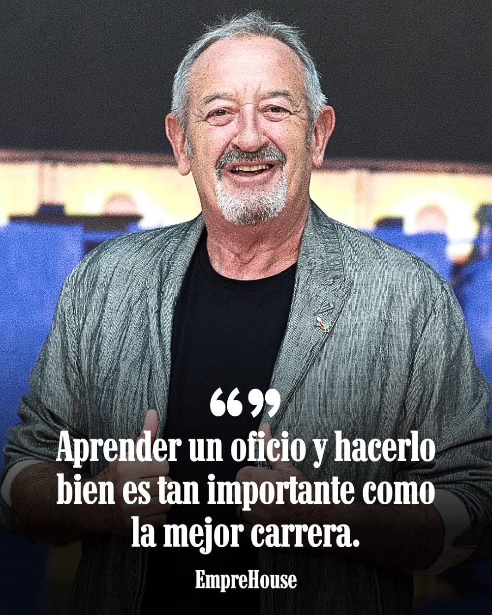 Karlos Arguiñano: "Aprender un oficio y hacerlo bien es tan importante como la mejor carrera".