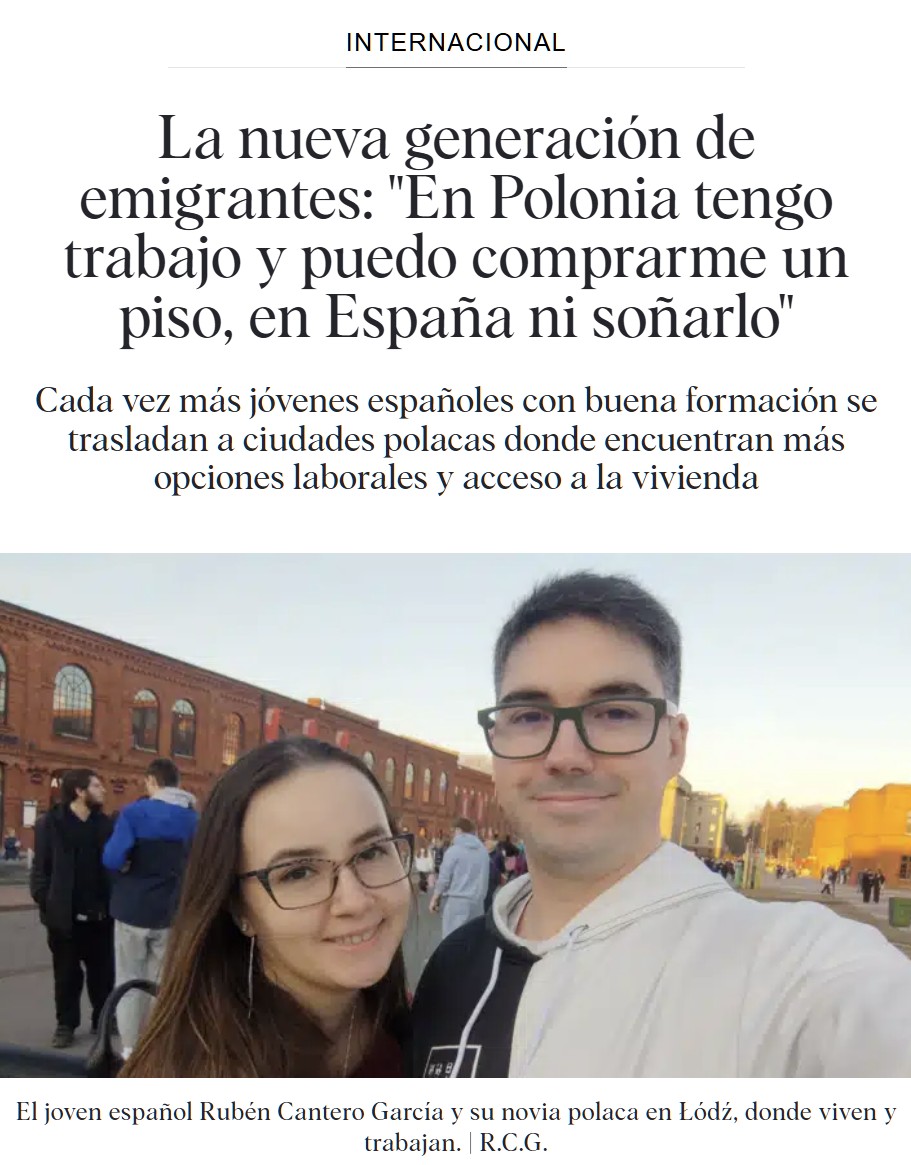 No sé si es muy buen síntoma que los españoles bien formados estén emigrando a Polonia mientras regularizamos a 2 millones de ilegales.