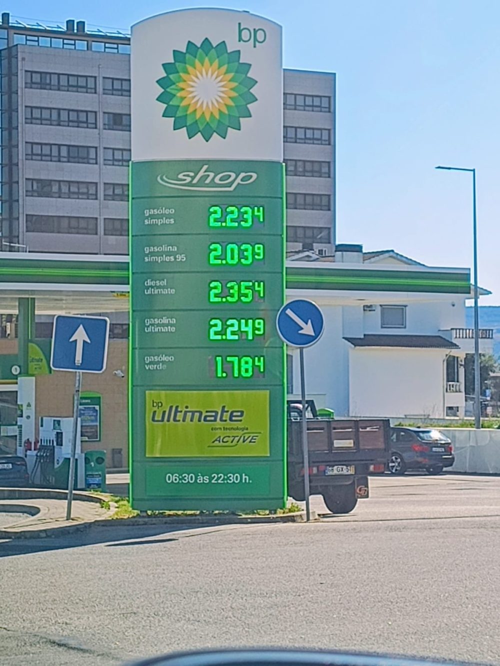 Así están los precios de los combustibles en Portugal.