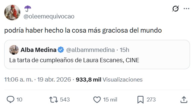 La tarta de cumpleaños de Laura Escanes.