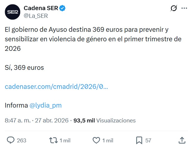 Mucho me parece. Son 369 euros más de lo que se debería destinar.