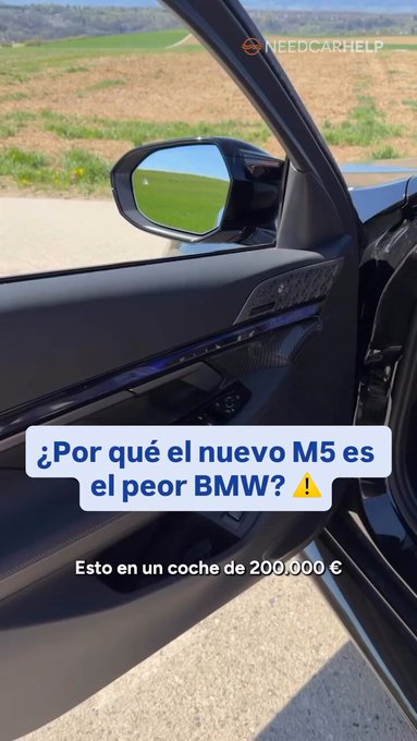 Te compras un BMW M5 de 200.000 euros y recibes los interiores de un Dacia Spring.