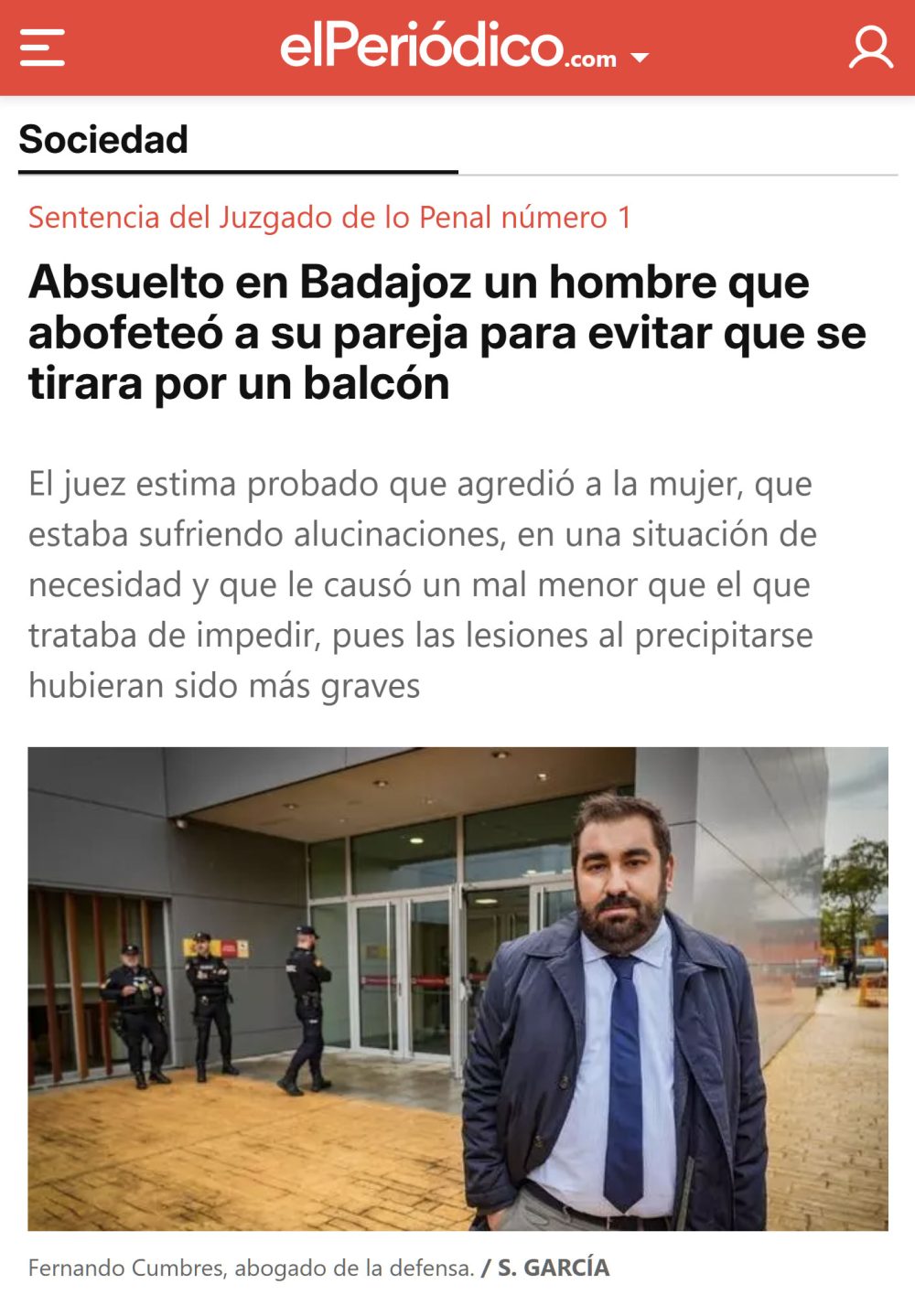 Imagina ir al talego por evitar por todos los medios que tu mujer se tire por el balcón.