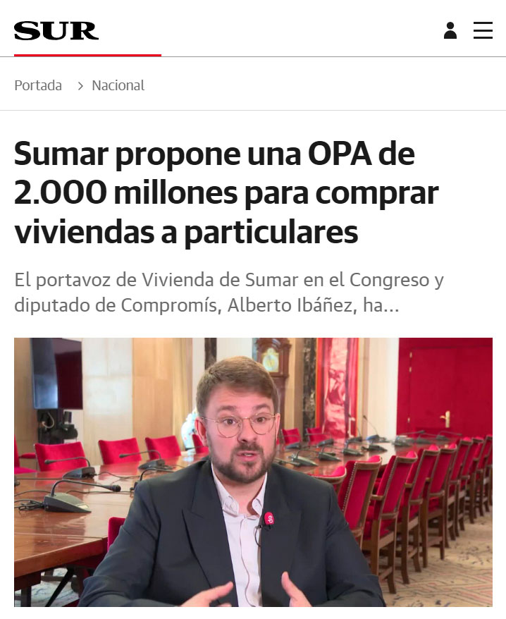 Sumar propone hacer algo mal y tarde después de haber estado años en el gobierno sin hacer nada bien ni a tiempo.