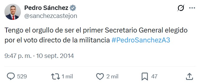 Envejeció regular este tuit...