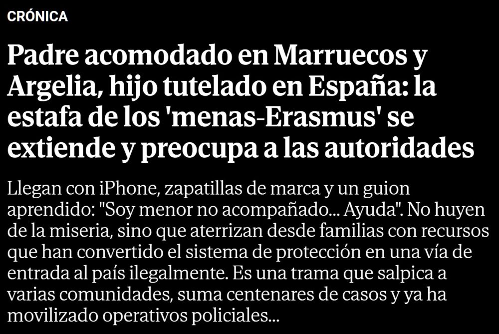 Menas que no son menas: el erasmus gratuito que se alimenta del buenismo español.