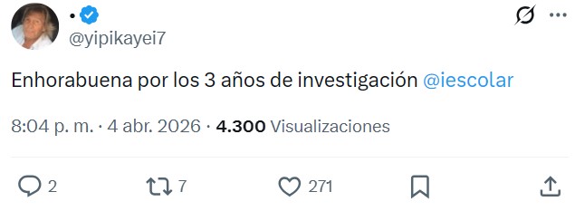 Felicitad a Ignacio Escolar por su maravilloso trabajo de "hinbestigación"