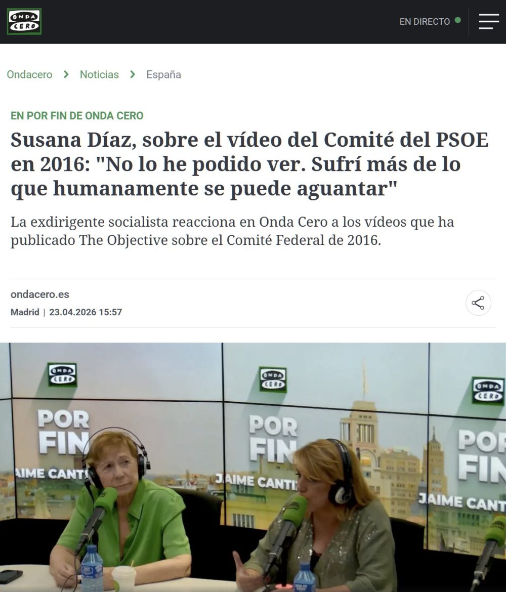 Gusana Díaz sobre el vídeo del comité del PSOE que PDRO intentó pucherizar: "Sufrí más de lo que humanamente se puede aguantar".