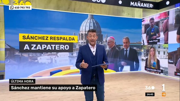 RTVE ha puesto a toda máquina el blanqueador del PSOE y nos quiere hacer pensar que el uso de 4 baratijas del ajuar de ZP por parte de su mujer justifica las piezas millonarias que encontraron en la caja fuerte.