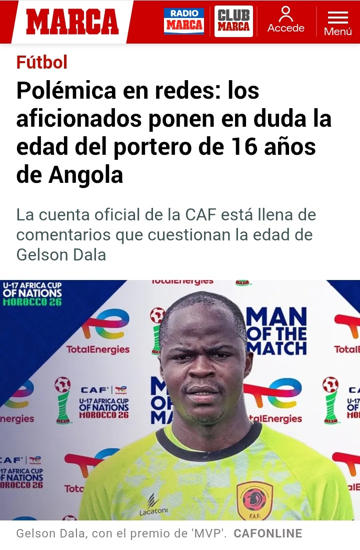 Se supone que este sujeto tiene 16 años.
