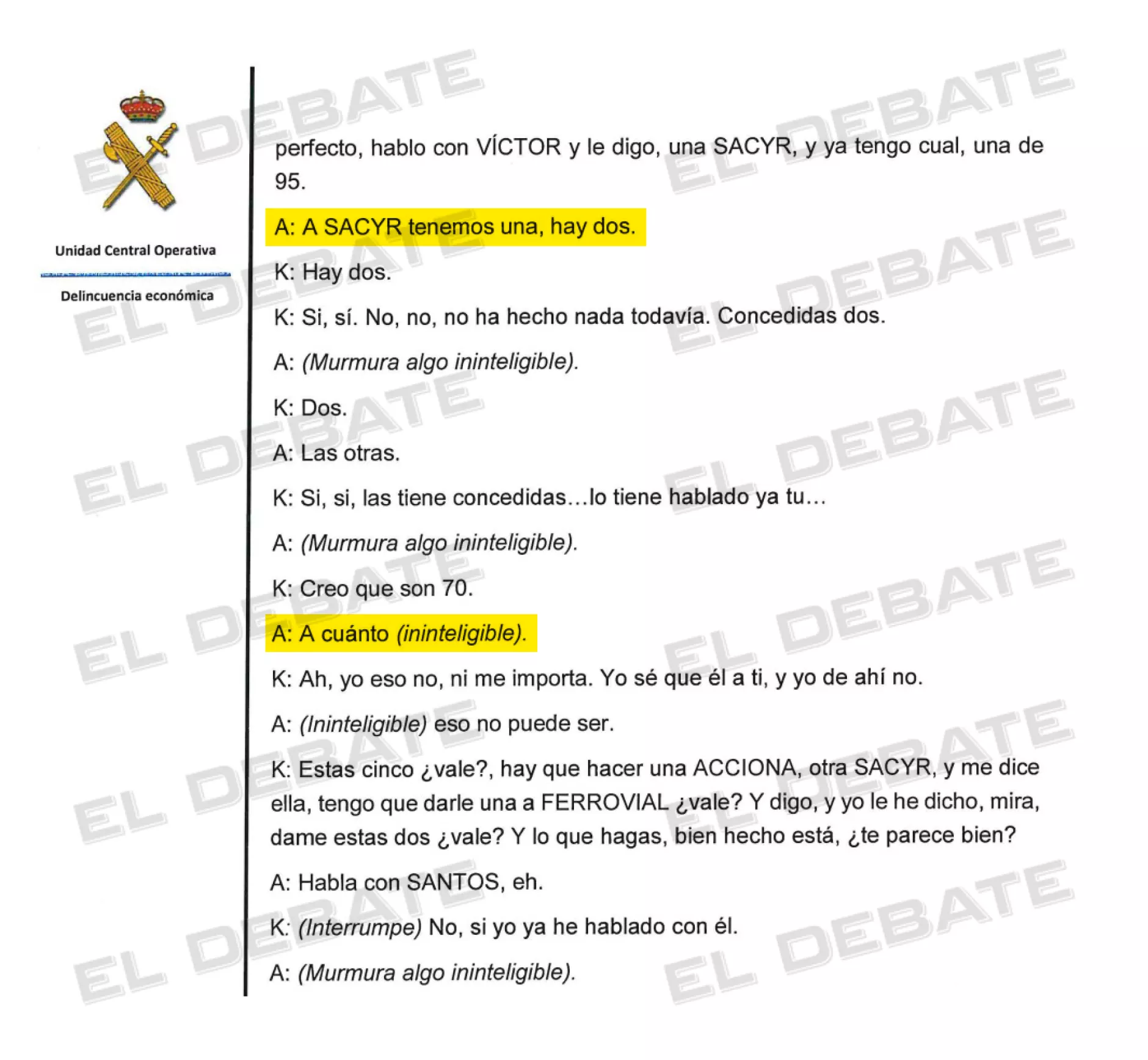 Ábalos pactó el cobro de una comisión de una obra del AVE de 70 millones según las nuevas pesquisas de la Guardia Civil. El exministro preguntó a su asesor cuánto dinero iba a recibir él justo después de otorgar contratos a una constructora.