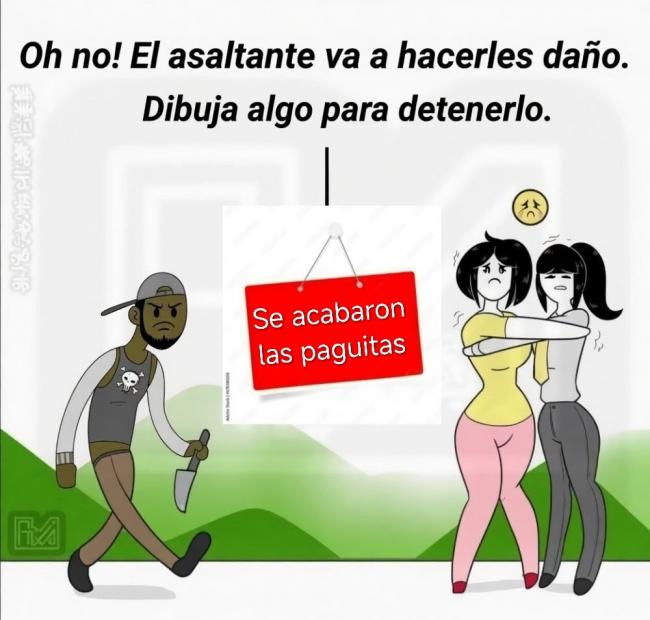 Dibujad algo para salvar a esas pobres chicas que querían llegar a casa solas y borrachas.