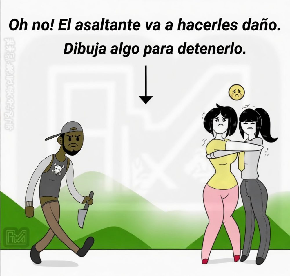 Dibujaz algo para salvar a esas pobres chicas que querían llegar a casa solas y borrachas.