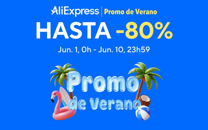 En menos de dos horas comienza la Promo de Verano de AliExpress: cupones de hasta 110€ de descuento.