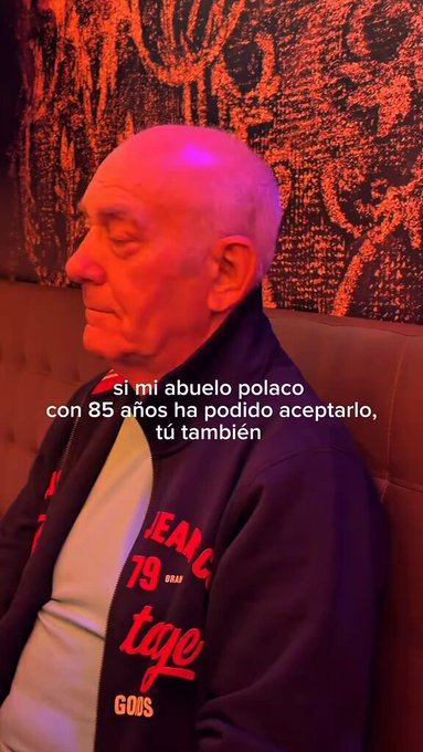 "Si mi abuelo polaco con 85 años ha podido aceptarlo, tú también".