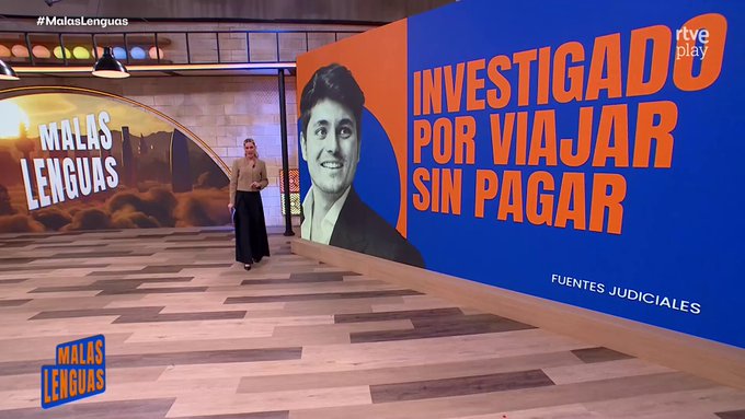 Parece una cuenta parodia, pero no... Con toda la basura que están sacando del gobierno, en RTVE están haciendo monográficos sobre Vito Quiles colándose en el AVE.