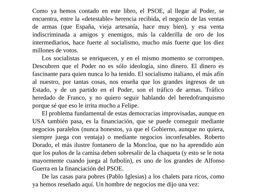 Tremendo trabajito de ingeniería social de la PSOE aquí. Cansado de escuchar esta anécdota durante toda mi vida y me entero ahora de qué iba el libro...