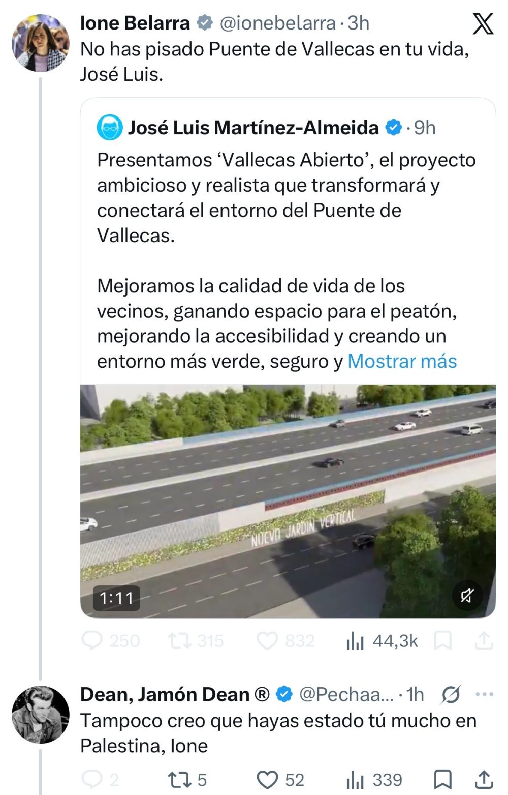 "No has pisado Puente de Vallecas en tu vida, José Luis".