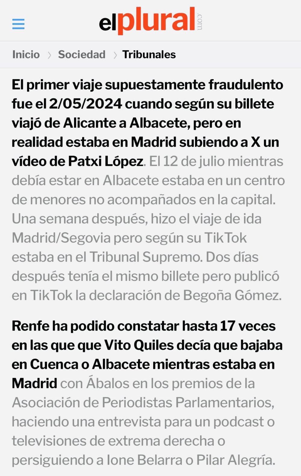 Renfe y Público están a punto de descubrir que Vito Quiles tiene dos DNIs.