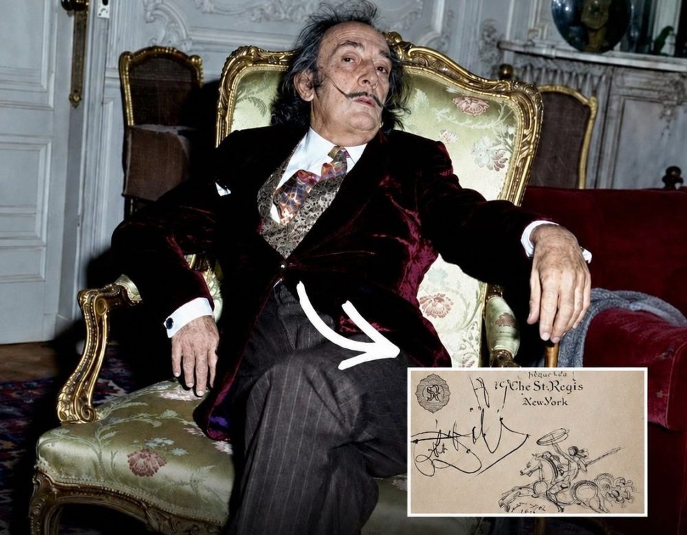 Porque cuando el pintor Salvador Dalí salía a comer, a la hora de pagar hacia un cheque y del lado de atrás hacia un dibujo.