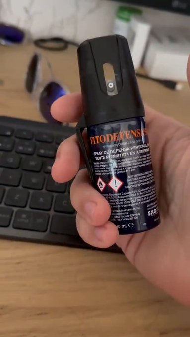 Como veo que Vitoria se está poniendo peligroso, me he pillado un spray de fitodefensa personal.