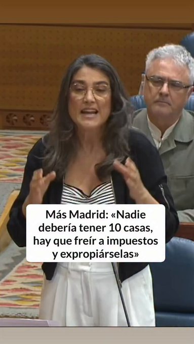 Manuela Bergerot en abril: "Nadie debería tener 10 casas, nadie, NI 10 NI 3"