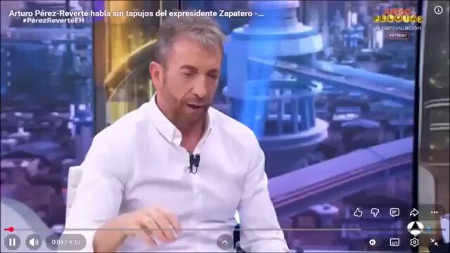Arturo Pérez-Reverte sobre Zapatero.